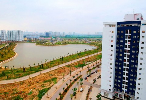Hình ảnh Khu đô thị Thanh Hà qua ống kính flycam
